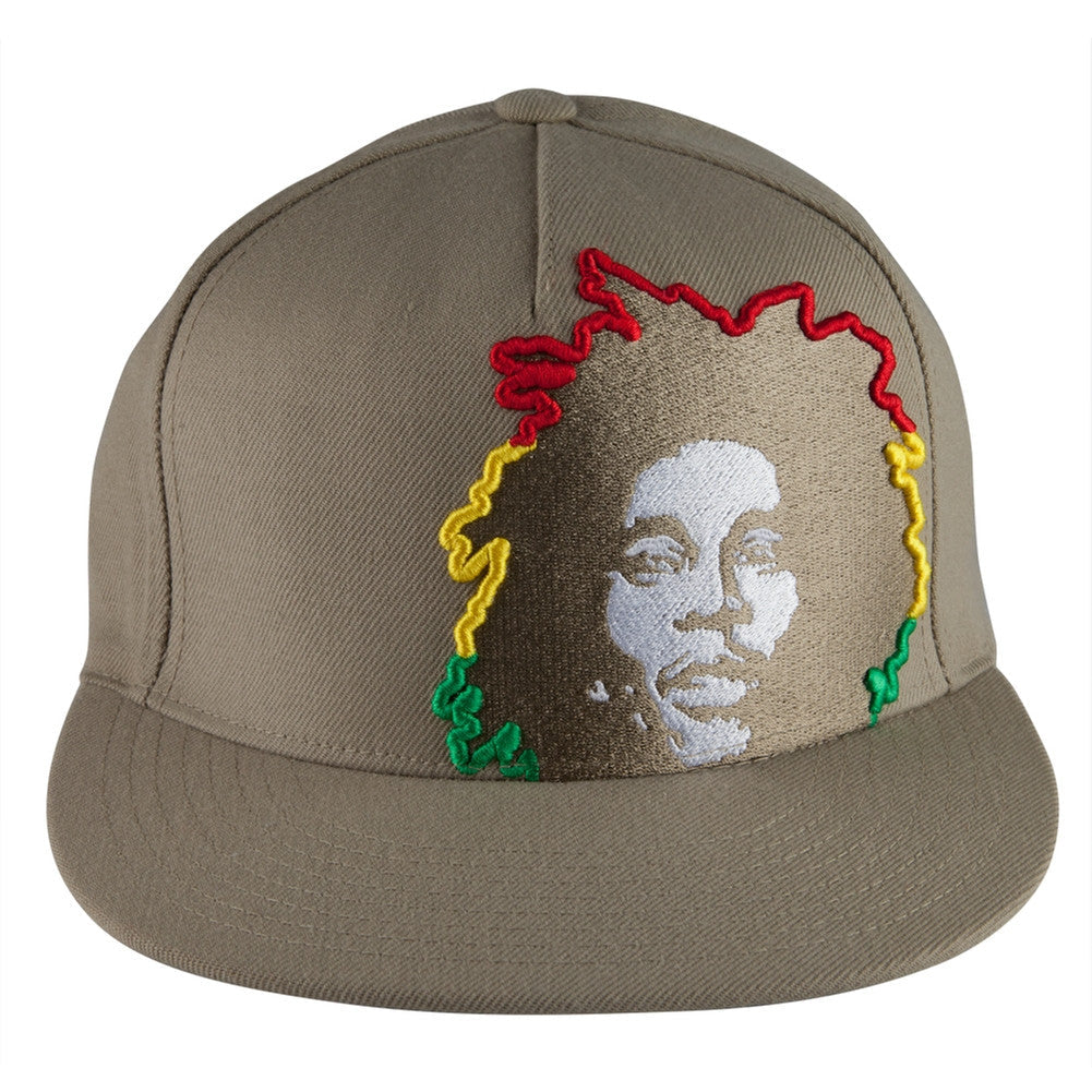 Bob Marley - Rasta Hair Tan Fitted Baseball Cap