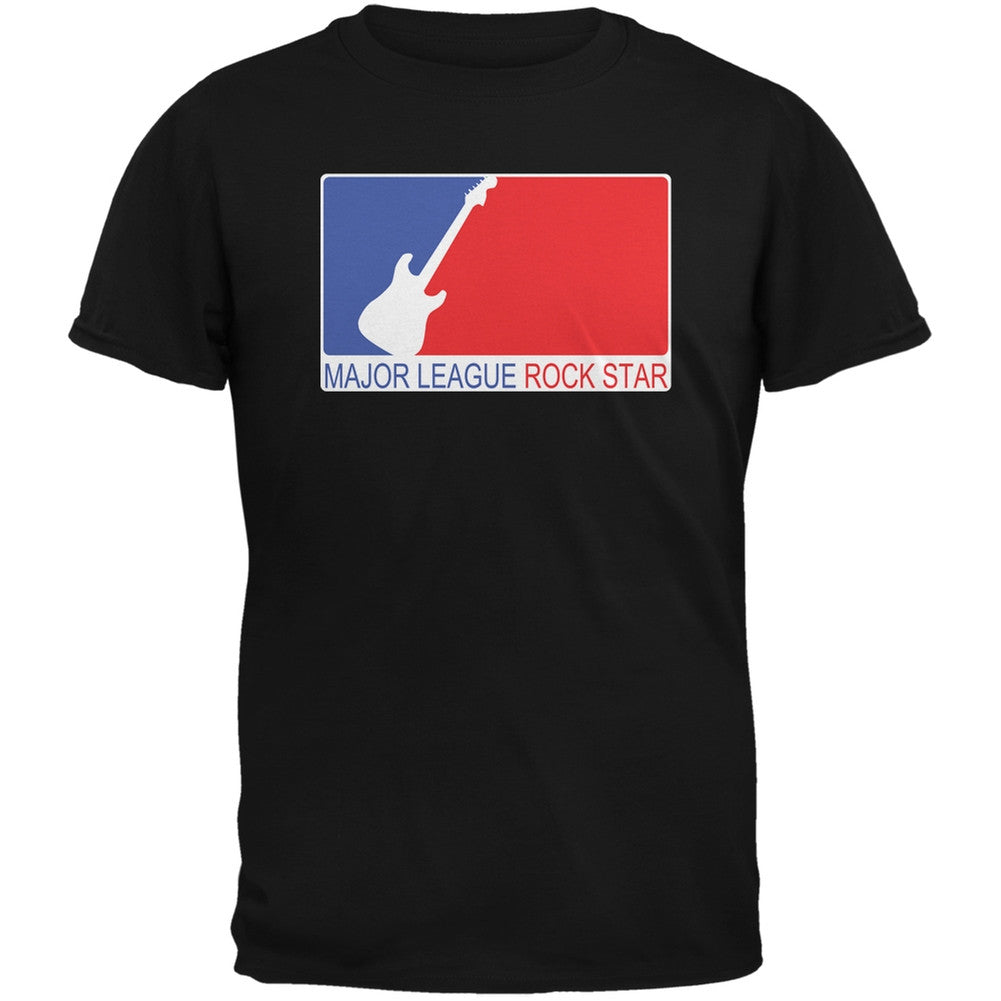 Major League Rock Star Black Adult T-Shirt