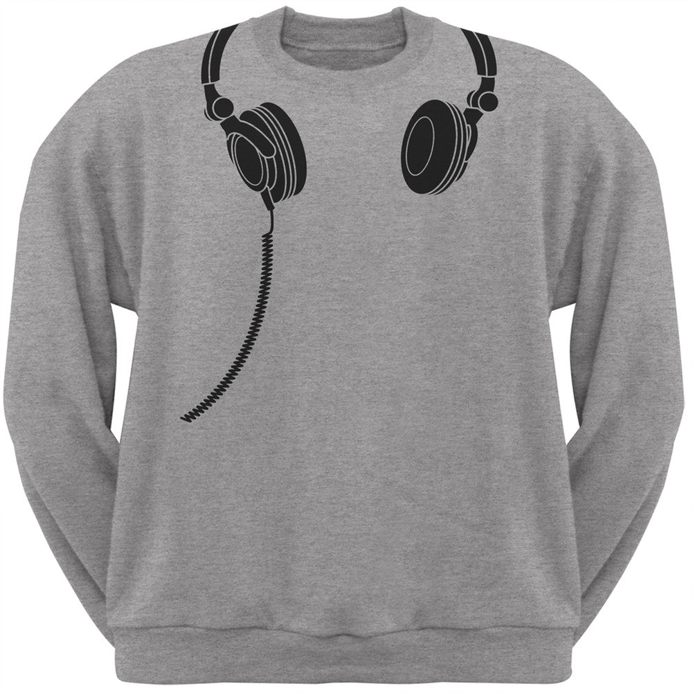 Headphones Blue Adult Sweatshirt