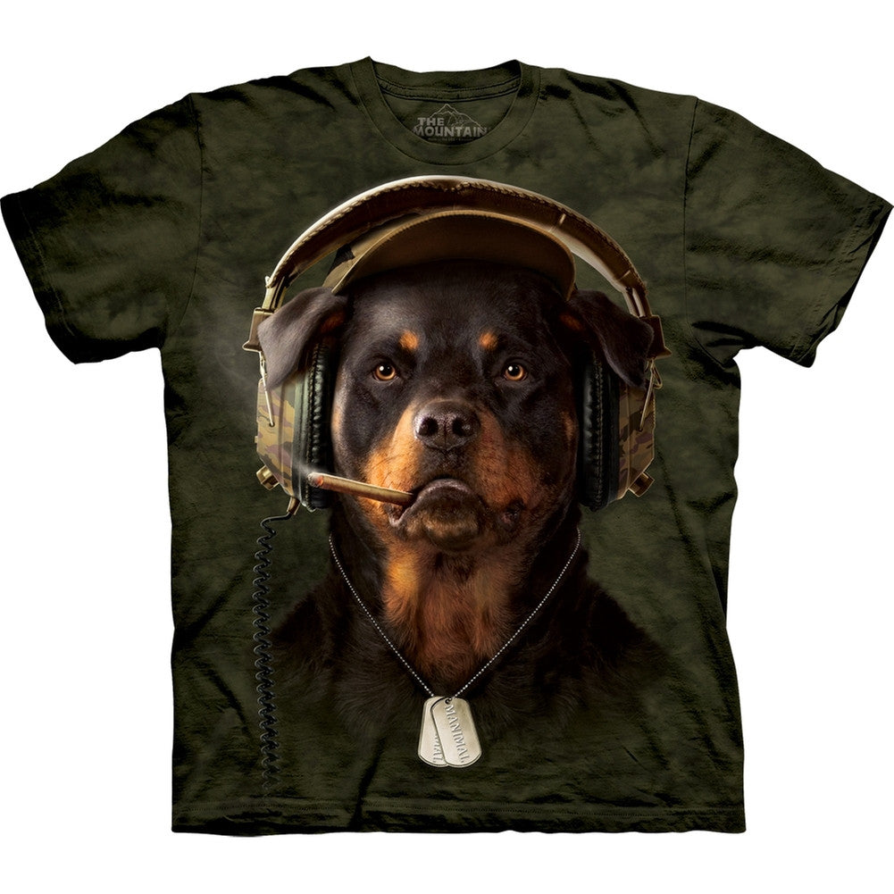 The Mountain - Rottweiler DJ Sarge Mens Tie-Dye T Shirt