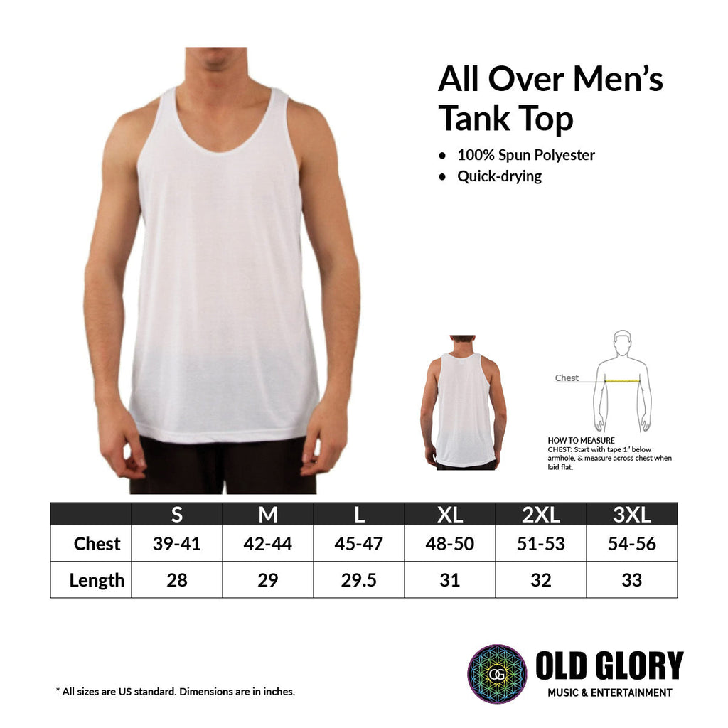 4th of July American Flag Star Spangled Banner All Over Mens Tank Top