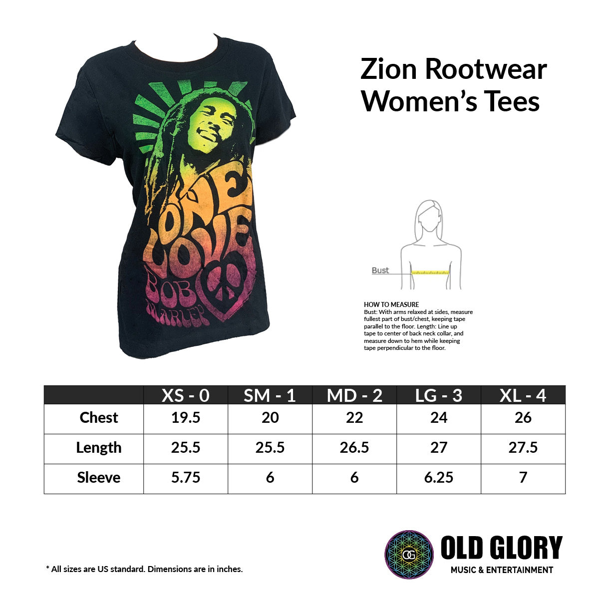 Bob Marley One Love Womens Plus T Shirt